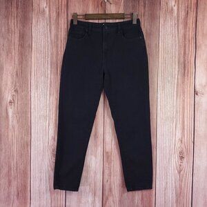 Nili Lotan Target Womens Size 4 Black Skinny Cropped Jeans Cotton Blend Stretch